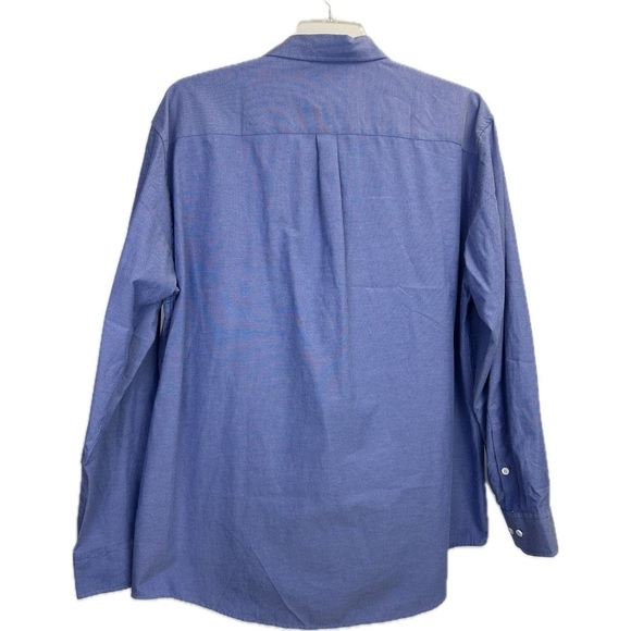 Oxford Men’s Luxury Collection Blue Button Down Size 2XL - Picture 4 of 6